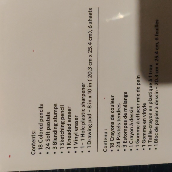 New! Artist's Loft Wood box drawing Set in 50 Piece in plastic - Picture 3 of 4